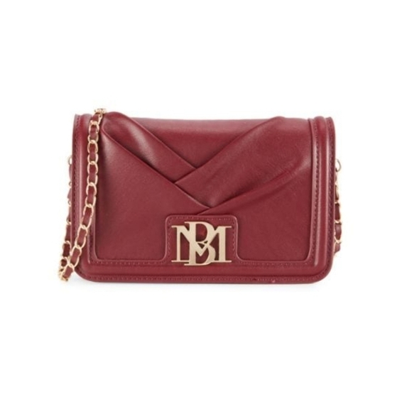 Badgley Mischka Handbags - Badgley Mischka Pleated Crossbody bag, Wine